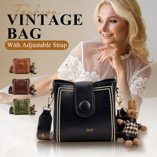 🔥Last Day Sale 49%🔥👜Vintage Fashion Bag with Adjustable Wider Shoulder Strap