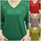 🔥Last Day Sale 49%🔥Women’s Vintage V-neck Beaded Pullover Shirt