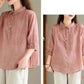 Cotton Linen Loose Shirt Top