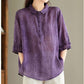 Cotton Linen Loose Shirt Top