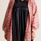 Women's Seams Raw Edge Washed Oversized Shirt Jacket with Pockets