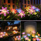 🎄 Solar-Powered  Blooming Lily Flowers Lights