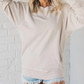 Women's Ribbed Accent Pocketed Pullover