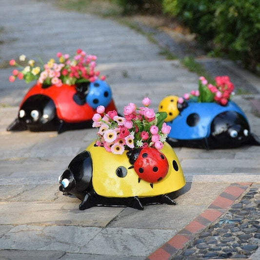 Cute Ladybug flower pot