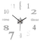 3D Wall Decal Decorative Clock