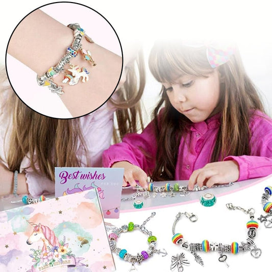 🎁Best Christmas Gift For Girls 50% OFF💖🔥Girls Charm Bracelet Making Kit✨