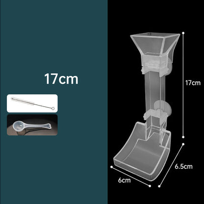 Multi-Function Efficient Transparent Feeder for Fish Tanks