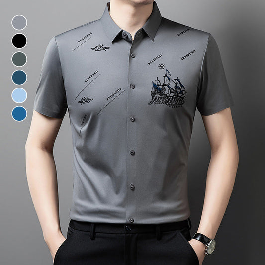 🔥Last Day Sale 49%🔥Men's Business Short Sleeves Button Down Shirt