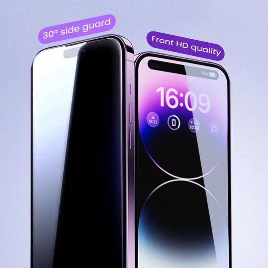 Tempered Glass Anti-peeping Screen Protector For iPhone