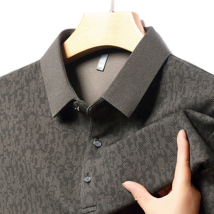 🎁Best Christmas Gift For Girls 50% OFF💖Men's Business Casual Lapel Long Sleeve T-Shirt