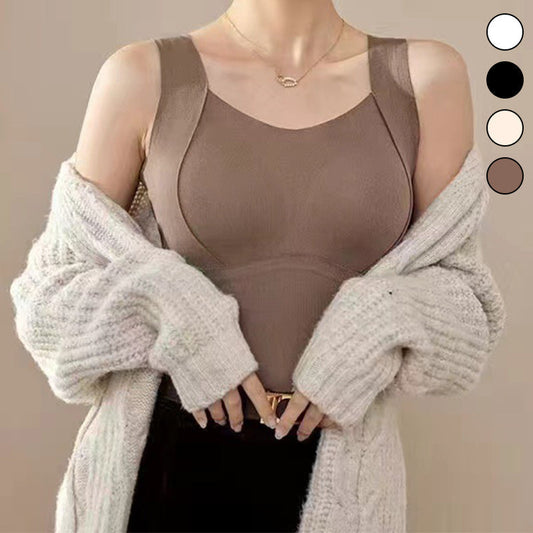 🎉hot selling Thickened Warm Tank Top with Shelf Bra