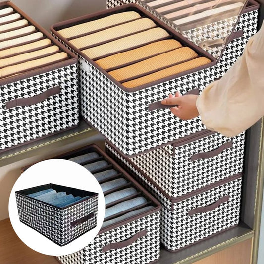 👖 Foldable Jeans Organizer for Closet – Save 60% Space & Find Pants in 1 Second! 🏠